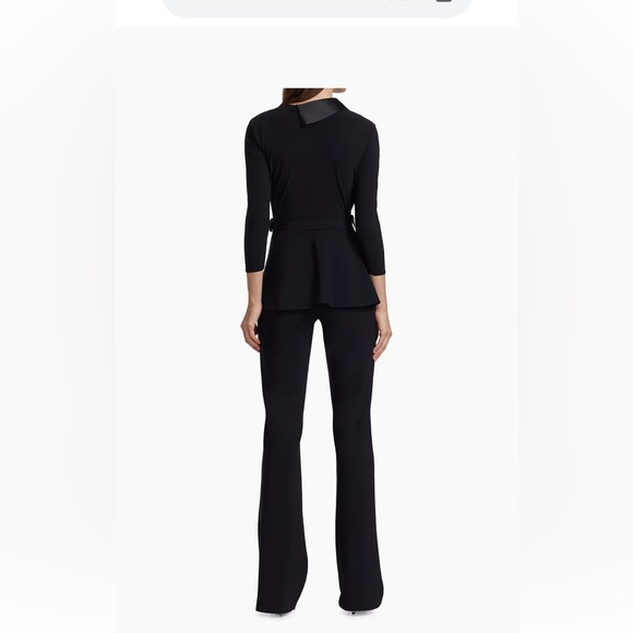 Chiara Boni La Petite Robe Kerolyn Black Flare Leg Jumpsuit‎ Size 10-12 *Msrmnts - Picture 2 of 13